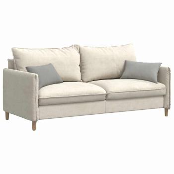 Sofakissen 2 stk. Stoff Hellgrau 50 x 30 cm