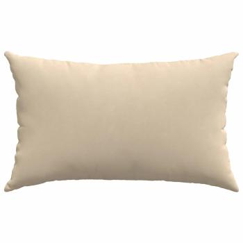 Sofakissen 2 Stück Creme 50 x 30 cm Stoff