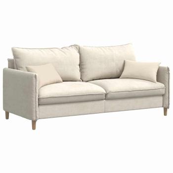 Sofakissen 2 stk. Stoff Beige 50 x 30 cm