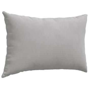 Sofakissen 2 stk. Stoff Hellgrau 60 x 40 cm