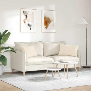 Sofakissen 2 stk. Stoff Beige 60 x 40 cm