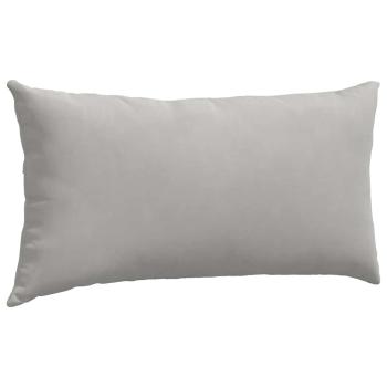 Sofakissen 2 stk. Stoff Hellgrau 80 x 40 cm