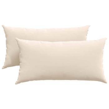 Sofakissen 2 stk. Stoff Beige 80 x 40 cm