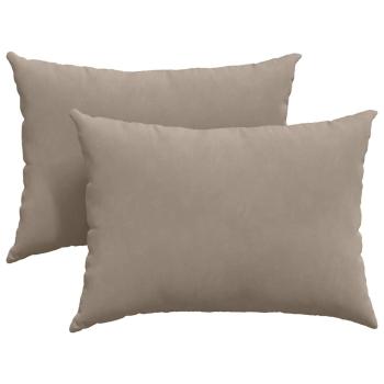 Sofakissen 2 stk. Stoff Taupe 70 x 50 cm