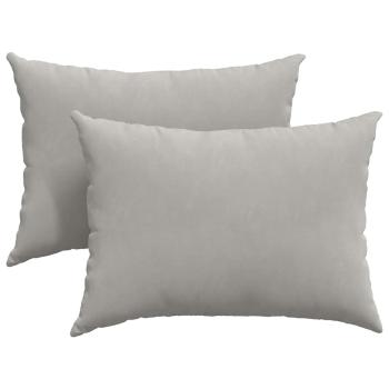 Sofakissen 2 stk. Stoff Hellgrau 70 x 50 cm