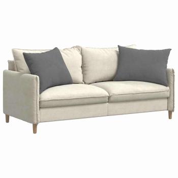 Sofakissen 2 stk. Stoff Dunkelgrau 70 x 50 cm