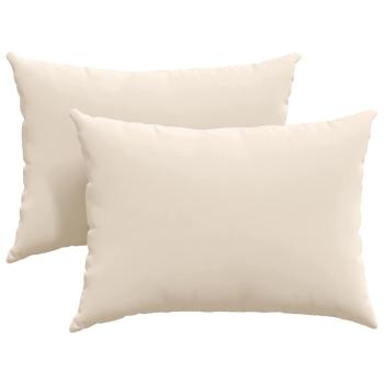 Sofakissen 2 stk. Stoff Beige 70 x 50 cm