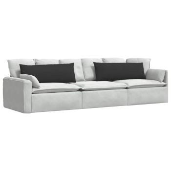 Sofakissen 2 stk. Stoff Schwarz 120 x 40 cm