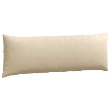 Sofakissen 2 stk. Stoff Creme 120 x 40 cm