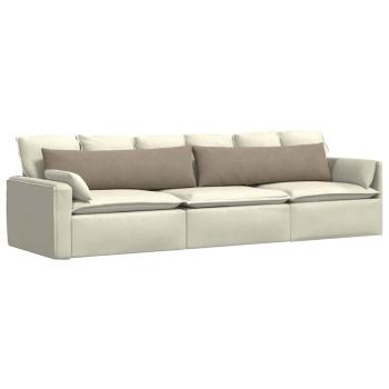 Sofakissen 2 stk. Stoff Taupe 145 x 40 cm