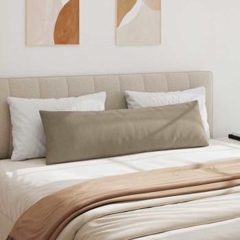 Sofakissen 2 stk. Stoff Taupe 145 x 40 cm