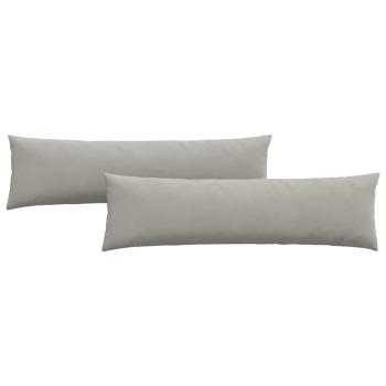 Sofakissen 2 stk. Stoff Hellgrau 145 x 40 cm