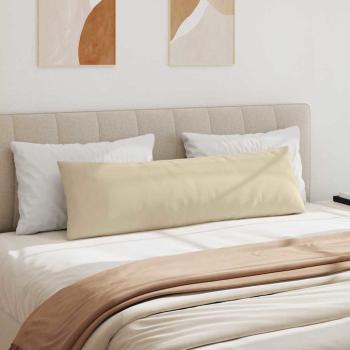 Sofakissen 2 stk. Stoff Creme 145 x 40 cm