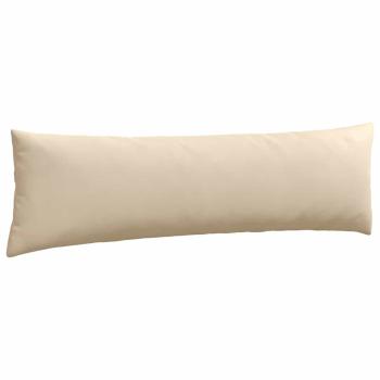 Sofakissen 2 stk. Stoff Creme 145 x 40 cm