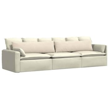 Sofakissen 2 stk. Stoff Beige 145 x 40 cm