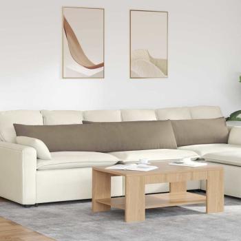 ARDEBO.de - Sofakissen 2 stk. Stoff Taupe 200 x 40 cm