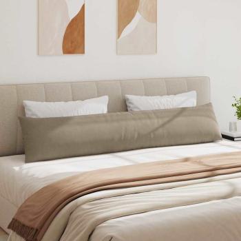 Sofakissen 2 stk. Stoff Taupe 200 x 40 cm