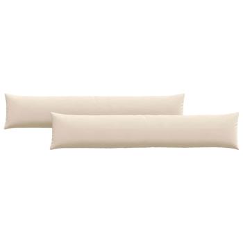 Sofakissen 2 stk. Stoff Beige 200 x 40 cm