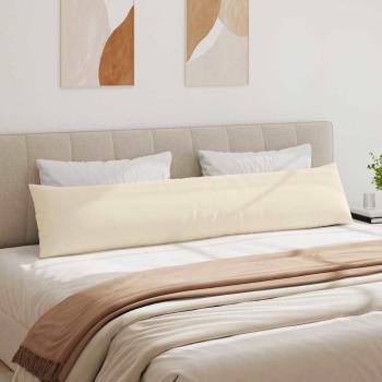 Sofakissen 2 stk. Stoff Beige 200 x 40 cm