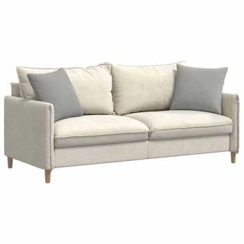 Sofakissen 2 stk. Stoff Hellgrau 45 x 45 cm