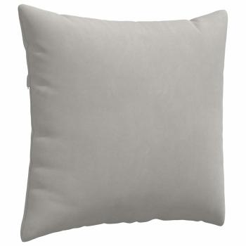 Sofakissen 2 stk. Stoff Hellgrau 45 x 45 cm