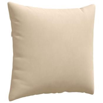Sofakissen 2 stk. Stoff Creme 45 x 45 cm