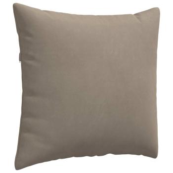 Sofakissen 2 stk. Stoff Taupe 50 x 50 cm