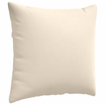 Sofakissen 2 stk. Stoff Beige 50 x 50 cm