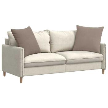 Sofakissen 2 stk. Stoff Taupe 60 x 60 cm