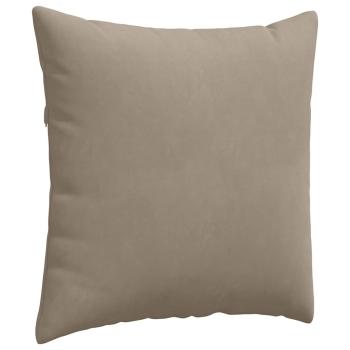 Sofakissen 2 stk. Stoff Taupe 60 x 60 cm