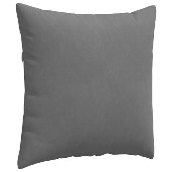 Sofakissen 2 stk. Stoff Dunkelgrau 60 x 60 cm