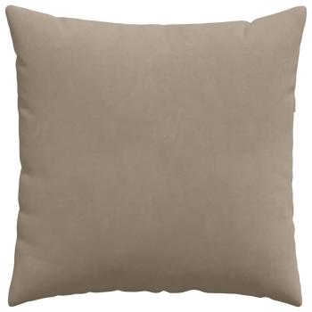 Sofakissen 2 Stück Taupe 80 x 80 cm Stoff