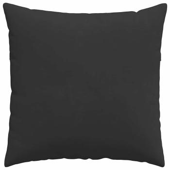Sofakissen 2 Stück Schwarz 80 x 80 cm Stoff