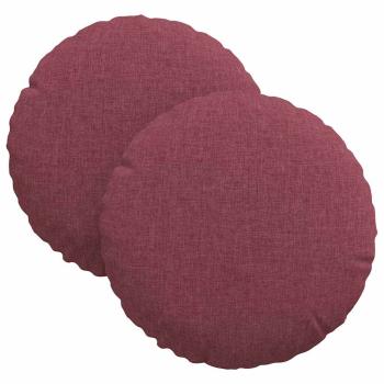 Sitzkissen 2 stk. Stoff Weinrot Durchmesser 30 x 13 cm