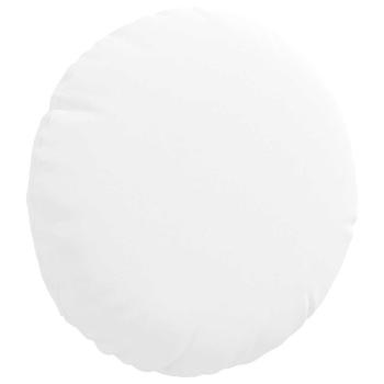 Sitzkissen 2 Stk. Stoff Weiß Ø30 x 13 cm