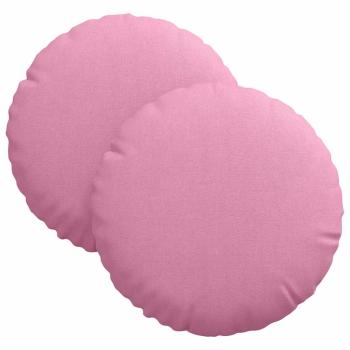 Sitzkissen 2 stk. Stoff Rosa Ø30 x 13 cm