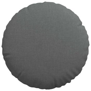 Sitzkissen 2 Stk. Stoff Dunkelgrau Ø40 x 13 cm
