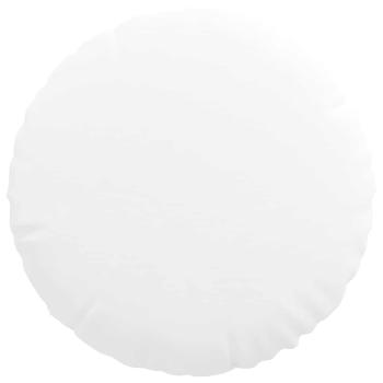 Sitzkissen 2 Stk. Stoff Weiß Ø40 x 13 cm