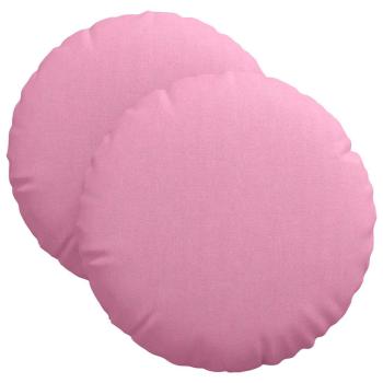 Sitzkissen 2 stk. Stoff Rosa Ø40 x 13 cm