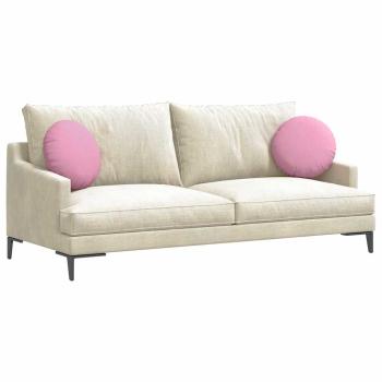 Sitzkissen 2 stk. Stoff Rosa Ø40 x 13 cm