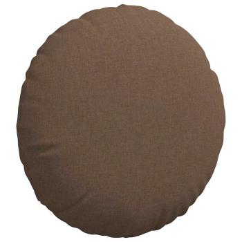 Sitzkissen 2 stk. Stoff Braun Ø60 x 21 cm