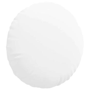 Sitzkissen 2 Stk. Stoff Weiß Ø60 x 21 cm