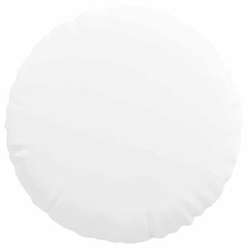 Sitzkissen 2 Stk. Stoff Weiß Ø60 x 21 cm