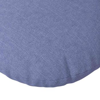 Sitzkissen 2 Stk. Stoff Jeans blau Ø60 x 21 cm