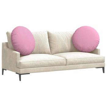 Sitzkissen 2 stk. Stoff Rosa Ø60 x 21 cm