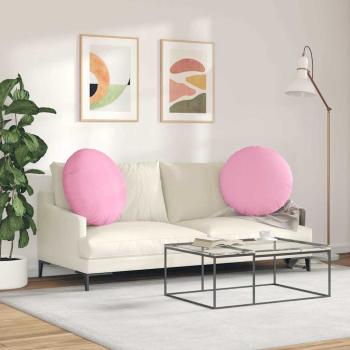 Sitzkissen 2 stk. Stoff Rosa Ø60 x 21 cm