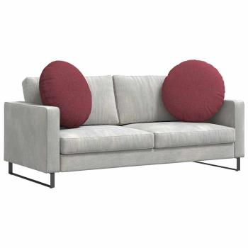 Sitzkissen 2 Stk. Stoff Weinrot Ø80 x 29 cm