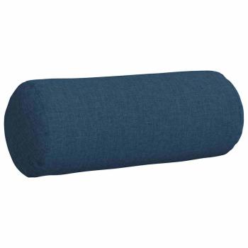 Bolsterkissen 2 stk. Stoff Blau Ø 15 x 40 cm