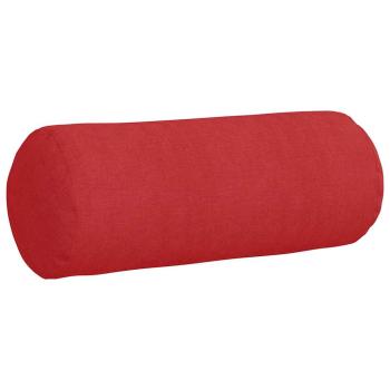 Bolsterkissen 2 stk. Stoff Rot Ø 15 x 40 cm
