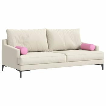 Bolsterkissen 2 stk. Stoff Rosa Ø 15 x 40 cm